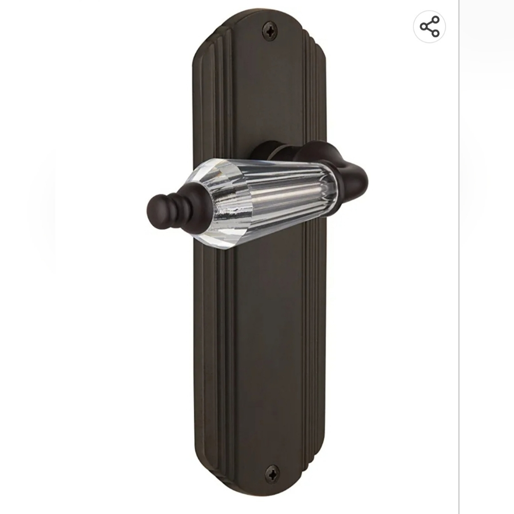 Nostalgic Warehouse 714898 Door Knob Set Oil Rubbed Bronze Parlor